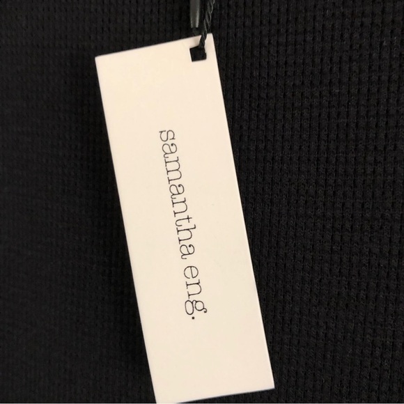 Samantha Eng Mini Textured Knit Short Sleeve Tee P - Picture 9 of 9